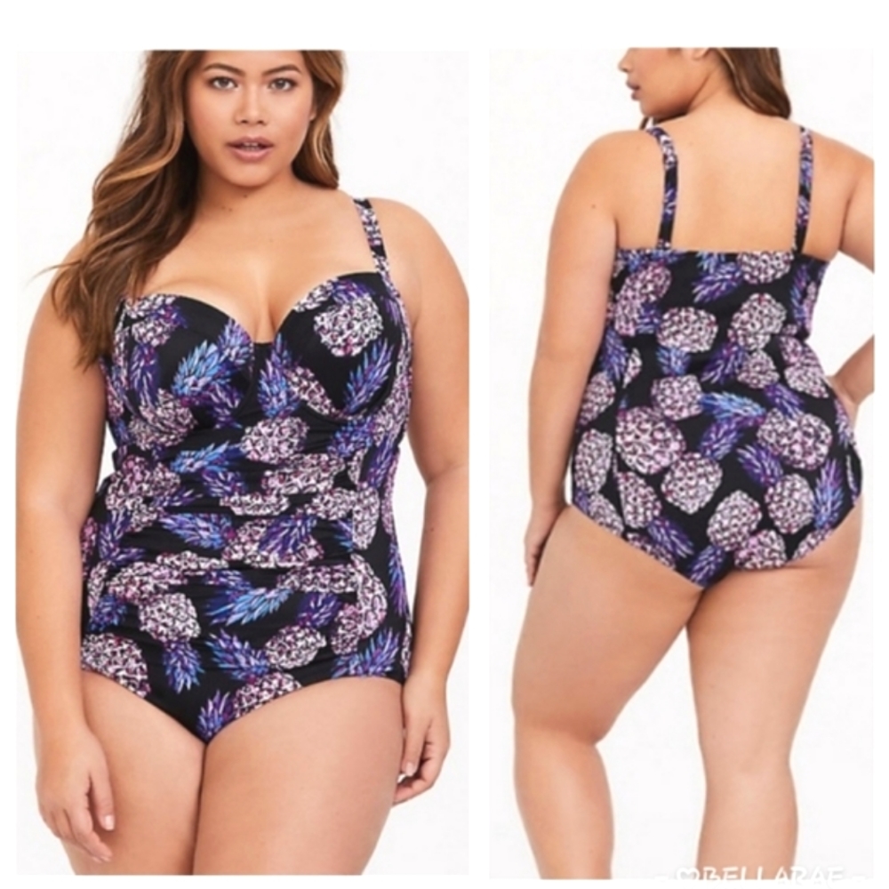 ❤️Torrid Pineapple Push-Up Swimsuit